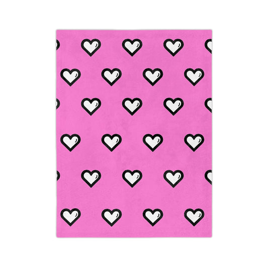 Cartoon Game Love Heart Velveteen Microfiber Blanket