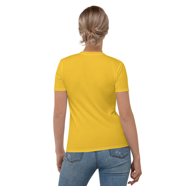 Premium Orange Cat Yellow Women's T-shirt