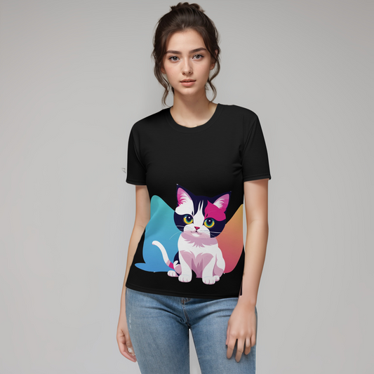 Premium Colourful Kitten Women's T-Shirt