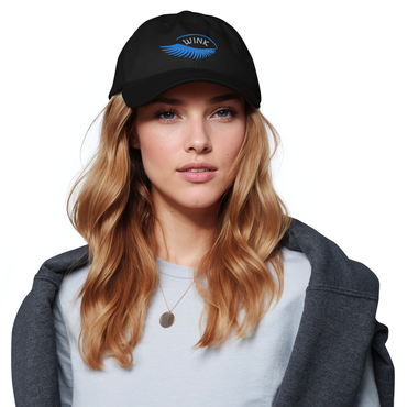 Premium Dad hat with embroidery wink
