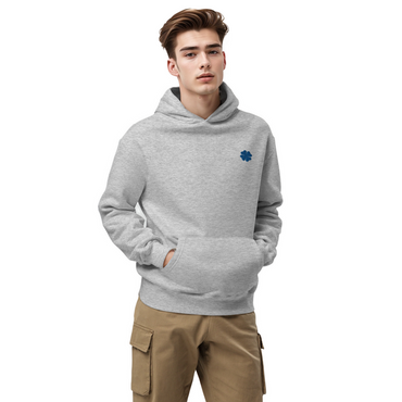 Premium Men's hoodie with Clover Embroidery
